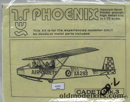 Phoenix 1/72 Kirby Cadet Mk.3, P11 plastic model kit